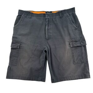 Matix Mens Ripstop Cargo Shorts Charcoal Grey Size 42 Elastic Waist Tech Pocket